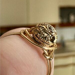 Chic Gold Textured Ring